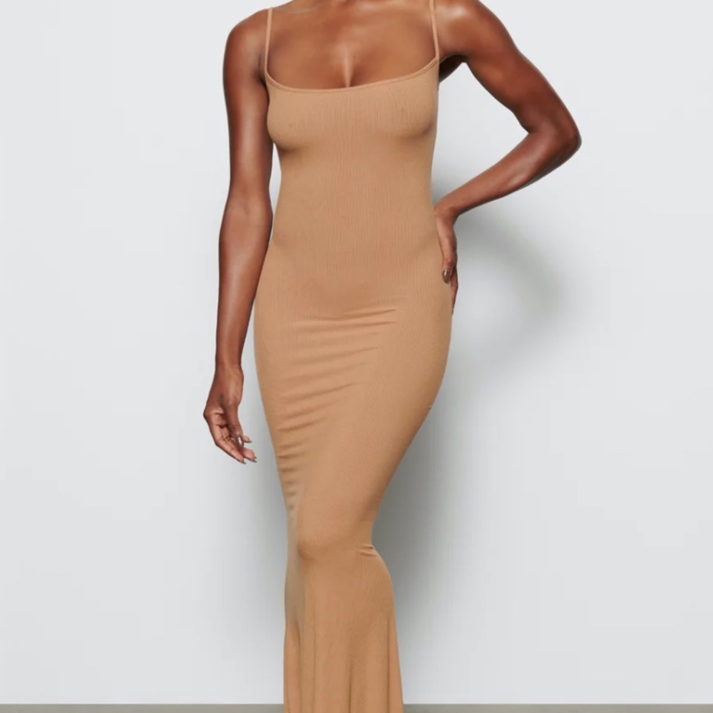 Skims long slip dress